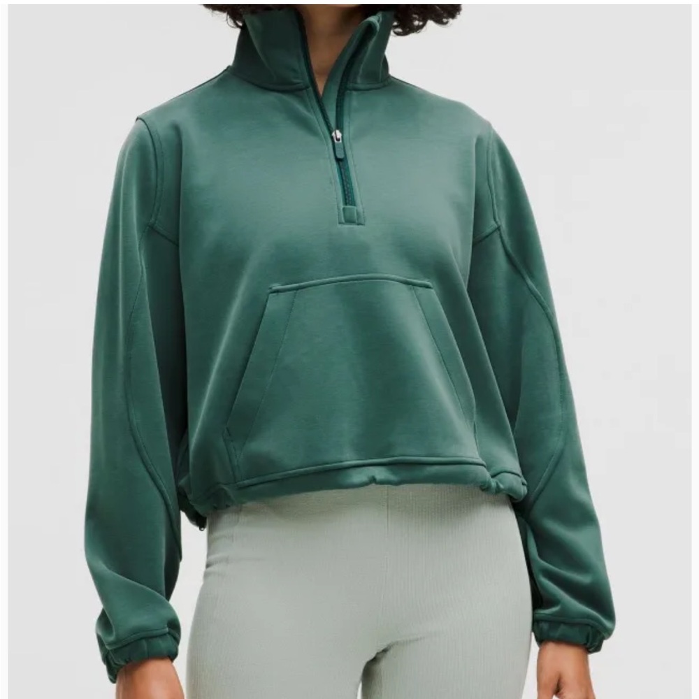 Lululemon Brushed Softstreme Half Zip Size 8